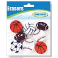 Sports Topper Eraser Assortment